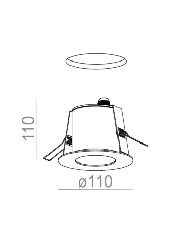 Aqform AQUATIC round LED 230V hermetic wpuszczany 37929-M930-D9-PH - produkt 2