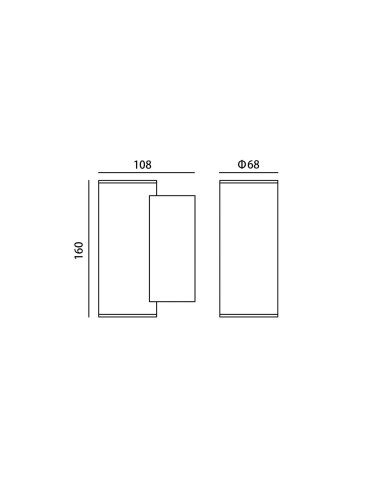 Italux Lenta 4K Zewnętrzna Ścienna Czarny piaskowany IP54 1xLED 10W 4000K OWL-2026B-1-4K - produkt 2