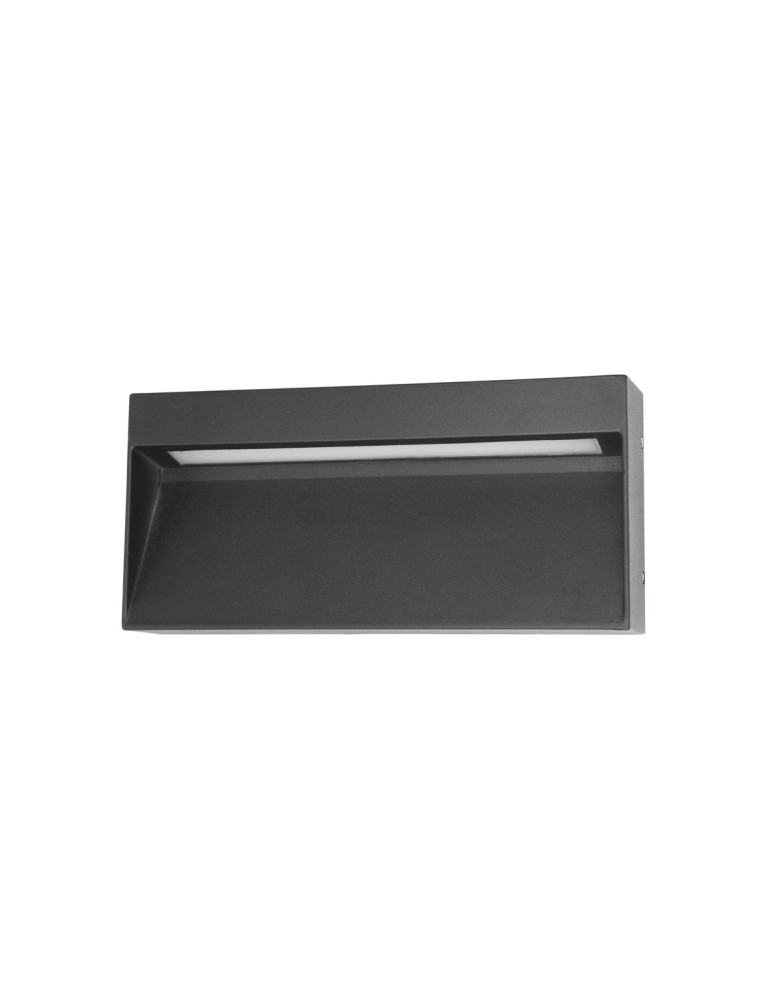 Italux Fenis 4K Zewnętrzna Ścienna Czarny piaskowany IP54 1xLED 5W 4000K OWL-2695-4K