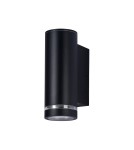 Kinkiety zewnętrzne - Italux Fondo GU10 Zewnętrzna Ścienna Czarny piaskowany IP54 1xGU10 40W OWL-2067-1-GU10 - product 3