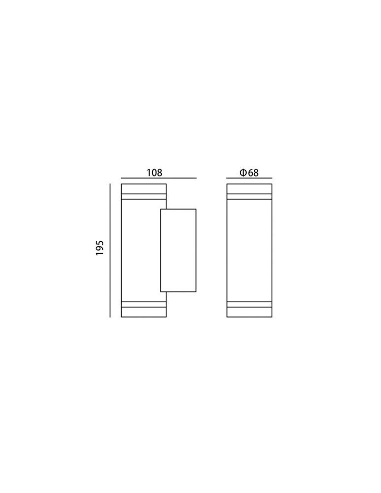 Italux Fondo GU10 Zewnętrzna Ścienna Czarny piaskowany IP54 2xGU10 40W OWL-2067-2-GU10 Italux Fondo GU10 Zewnętrzna Ścienna Czarny piaskowany IP54 2xGU10 40W OWL-2067-2-GU10
