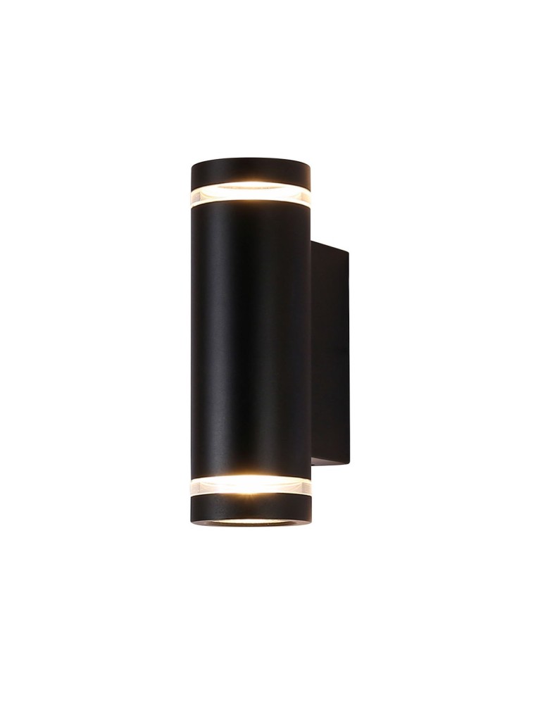 Italux Fondo GU10 Zewnętrzna Ścienna Czarny piaskowany IP54 2xGU10 40W OWL-2067-2-GU10 Italux Fondo GU10 Zewnętrzna Ścienna Czarny piaskowany IP54 2xGU10 40W OWL-2067-2-GU10