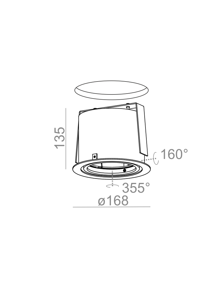Lampy podtynkowe okrągłe - Aqform RING 111 230V wpuszczany 37162-0000-U8-PH - product kolory-swiatla.pl 2