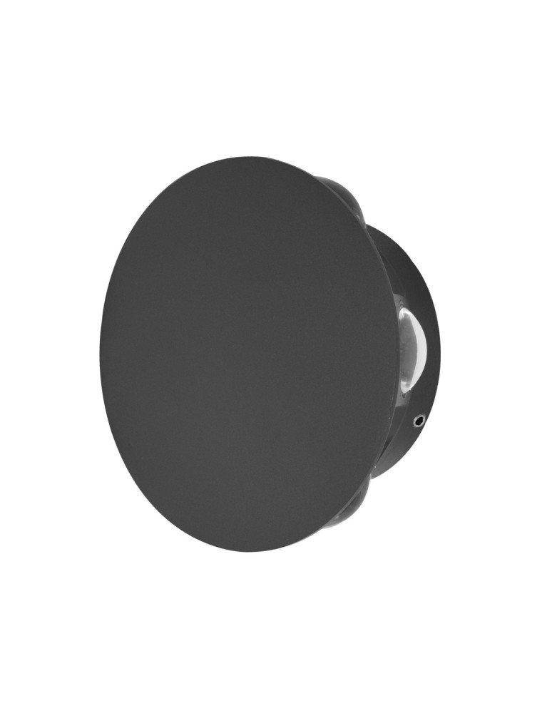 Italux Macba Zewnętrzna Ścienna Czarny piaskowany IP54 1xLED 6W 3000k OWL-6031-6-3K