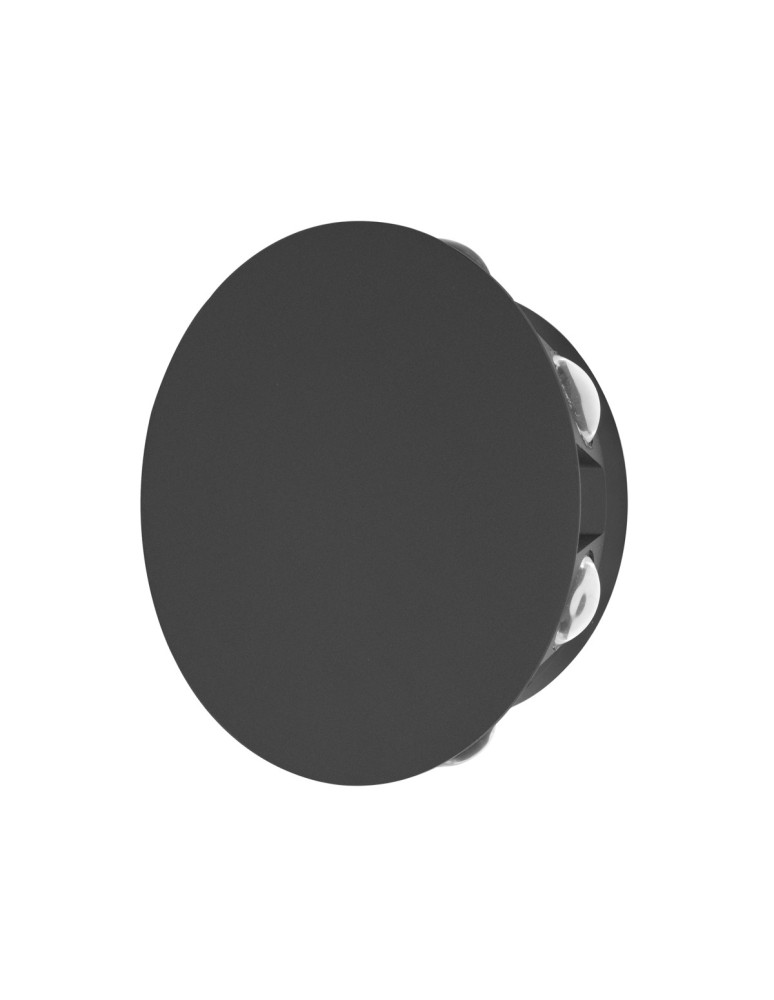 Italux Macba Zewnętrzna Ścienna Czarny piaskowany IP54 1xLED 8W 3000K OWL-6031-8-3K