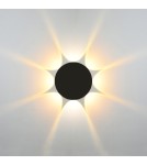 Kinkiety zewnętrzne - Italux Macba Zewnętrzna Ścienna Czarny piaskowany IP54 1xLED 8W 3000K OWL-6031-8-3K - product 2