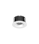 Lampy zewnętrzne podtynkowe - Italux Nelson Sufitowa Wpuszczana Biały ze strukturę IP65 1xLED 3.3W 3000K DA-032R/WK-WW - product 1