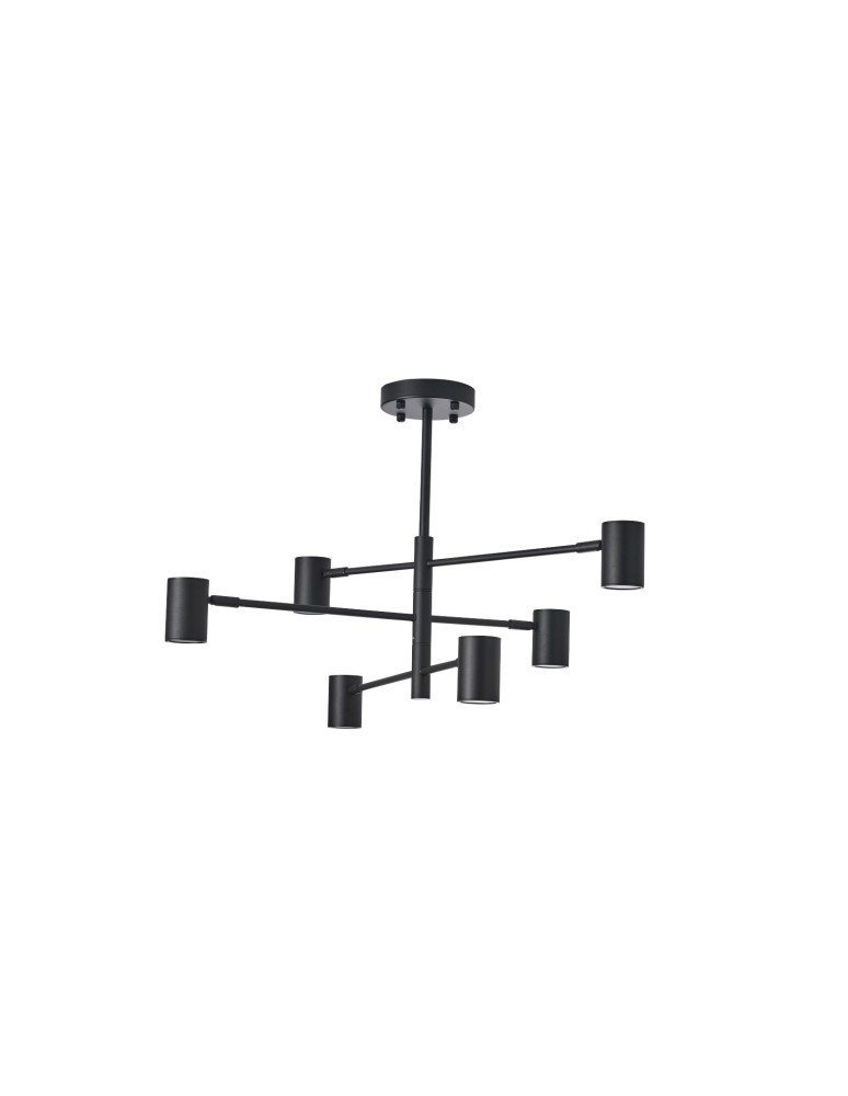 YASKR Lampa Sufitowa Noe 6xGU10 czarna PLC0102-BK YASKR Lampa Sufitowa Noe 6xGU10 czarna PLC0102-BK