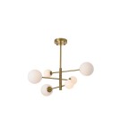 Lampy wiszące kule - YASKR Lampa Sufitowa Bolti 6xG9 złota PLC0103-GD   - product 2