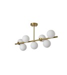 YASKR Lampa Sufitowa Bolti 7xE14 złota PLC0104-GD 101 cm YASKR Lampa Sufitowa Bolti 7xE14 złota PLC0104-GD 101 cm