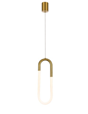 Azzardo NEXUS GO LED 3000K Złoty/Biały Mat 1xLED Wisząca AZ5740