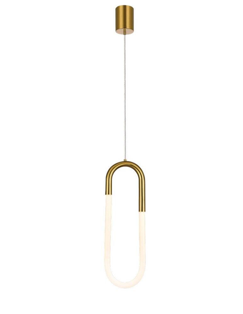 Azzardo NEXUS GO LED 3000K Złoty/Biały Mat 1xLED Wisząca AZ5740