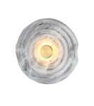 Kinkiety designerskie - Azzardo NESTOR TOP 30 BRASS Dymiony Transparentny/Mosiądz Szczotkowany 1xLED Kinkiet Designerski AZ5830 - product 1