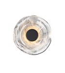 Kinkiety designerskie - Azzardo NESTOR TOP 30 BK Dymiony Transparentny/Czarny Mat 1xLED Kinkiet Designerski AZ5831 - product 1