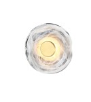 Kinkiety designerskie - Azzardo NESTOR TOP 20 BRASS Dymiony Transparentny/Mosiądz Szczotkowany 1xLED Kinkiet Designerski AZ5828 - product 1