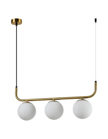 Light Prestige Lampa wisząca Alisa 3xE14 złota/biała LP-005/3L GD