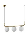 Light Prestige Lampa wisząca Alisa 3xE14 złota/biała LP-005/3L GD