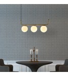 Light Prestige Lampa wisząca Alisa 3xE14 złota/biała LP-005/3L GD Light Prestige Lampa wisząca Alisa 3xE14 złota/biała LP-005/3L GD