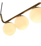 Light Prestige Lampa wisząca Alisa 3xE14 złota/biała LP-005/3L GD Light Prestige Lampa wisząca Alisa 3xE14 złota/biała LP-005/3L GD