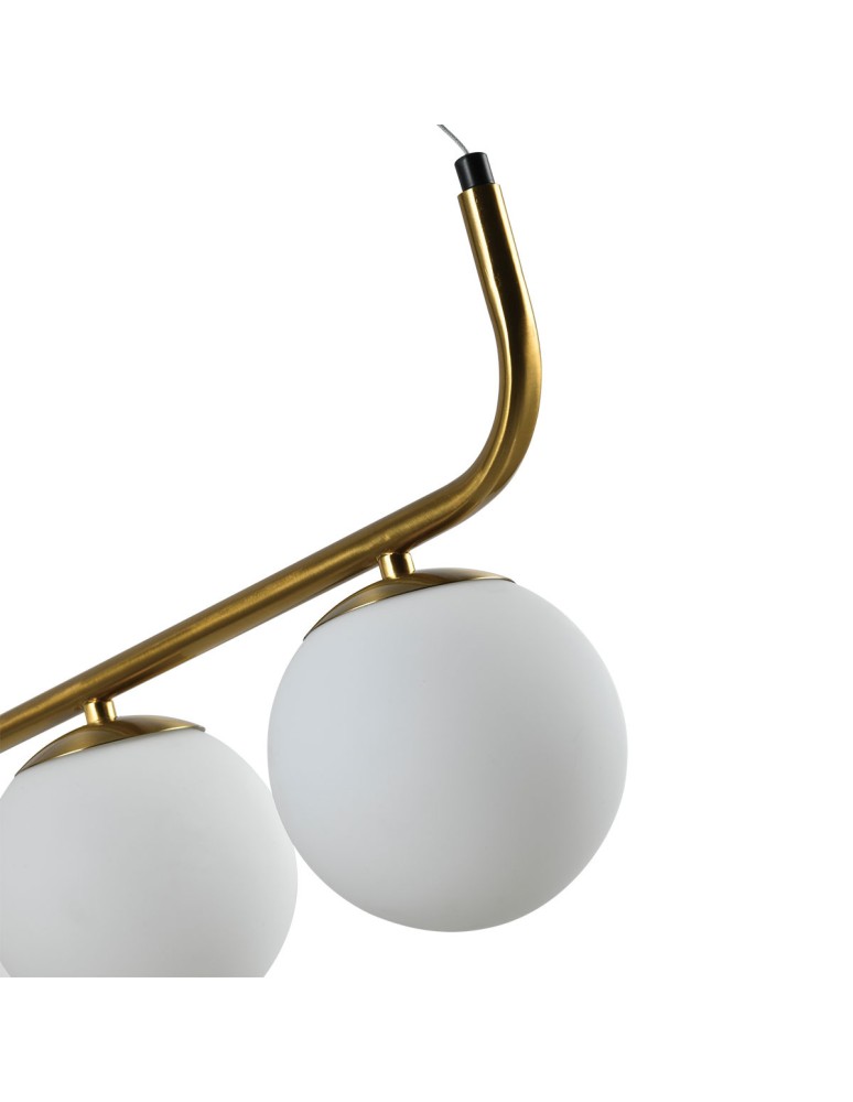 Light Prestige Lampa wisząca Alisa 3xE14 złota/biała LP-005/3L GD Light Prestige Lampa wisząca Alisa 3xE14 złota/biała LP-005/3L GD