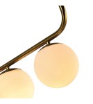 Light Prestige Lampa wisząca Alisa 3xE14 złota/biała LP-005/3L GD Light Prestige Lampa wisząca Alisa 3xE14 złota/biała LP-005/3L GD