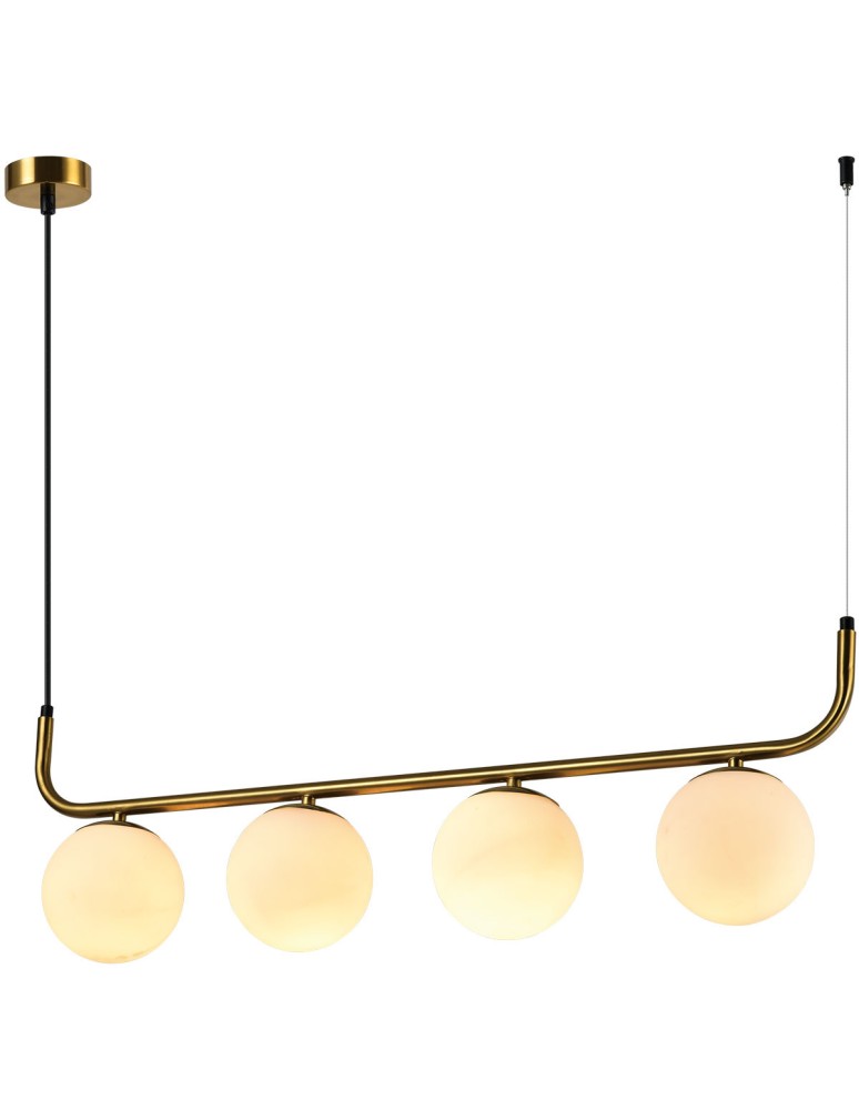 Light Prestige Lampa wisząca Alisa 4xE14 złota/biała LP-005/4L GD