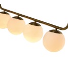 Lampy wiszące kule - Light Prestige Lampa wisząca Alisa 4xE14 złota/biała LP-005/4L GD - product 7