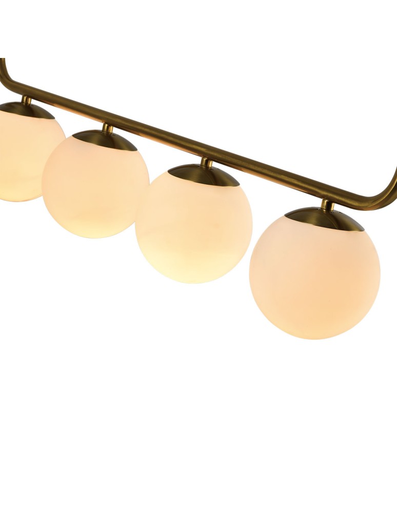 Light Prestige Lampa wisząca Alisa 4xE14 złota/biała LP-005/4L GD