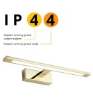 Kinkiety łazienkowe - Light Prestige Kinkiet Isla średni CCT 1xLED złoty IP44 GS-LWB-12W GOLD CCT - product 12