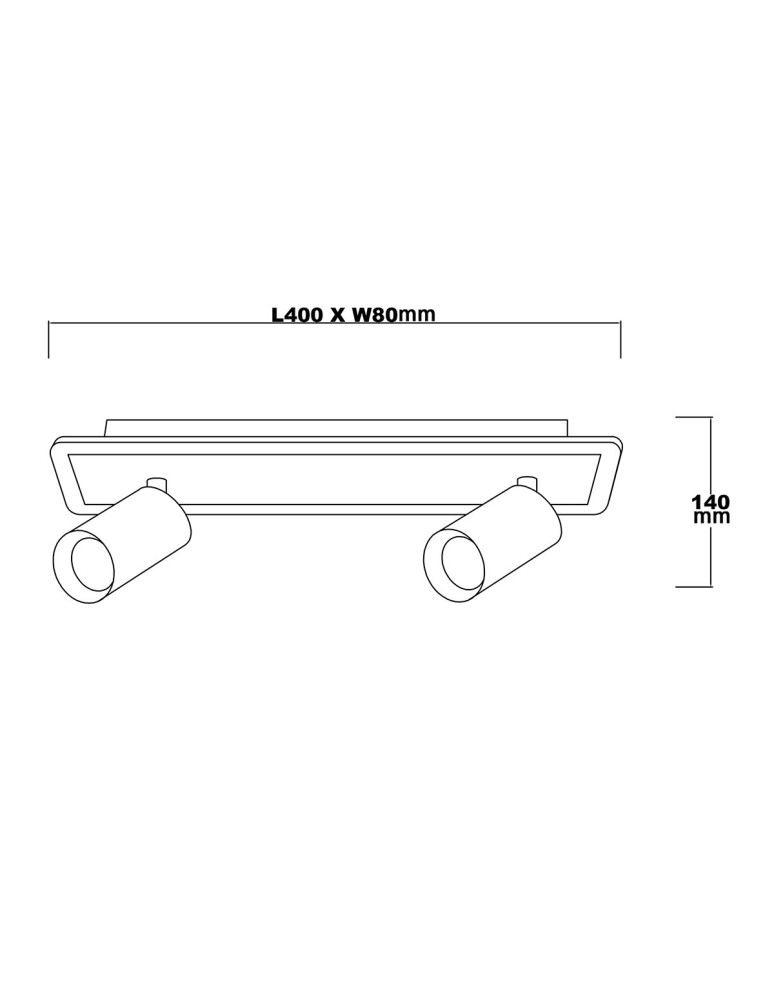 Light Prestige Spot Parma 2 2xGU10 + 1xLED CCT czarny LP-0612/2WS BK Light Prestige Spot Parma 2 2xGU10 + 1xLED CCT czarny LP-0612/2WS BK