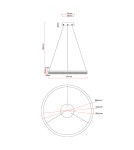 Light Prestige Lampa wisząca Midway Cristal mała triangle 1xLED LP-033/1P S GD Cristal Triangle Light Prestige Lampa wisząca Midway Cristal mała triangle 1xLED LP-033/1P S GD Cristal Triangle