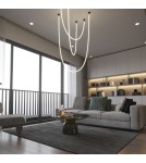 Light Prestige Lampa wisząca Rope Light 4M 1xLED biały/złoty LP-642/4M Light Prestige Lampa wisząca Rope Light 4M 1xLED biały/złoty LP-642/4M