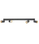 Light Prestige Lampa sufitowa Perugia 4xGU10 + 1xLED czarna LP-0703/4C BK Light Prestige Lampa sufitowa Perugia 4xGU10 + 1xLED czarna LP-0703/4C BK