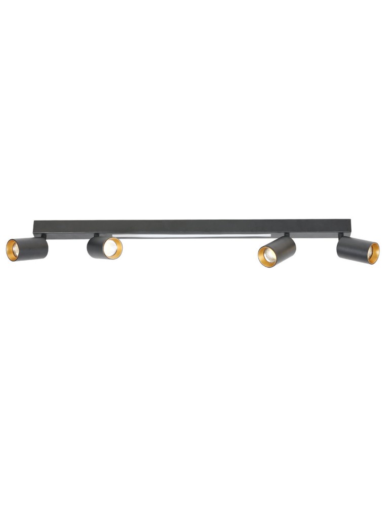 Light Prestige Lampa sufitowa Perugia 4xGU10 + 1xLED czarna LP-0703/4C BK Light Prestige Lampa sufitowa Perugia 4xGU10 + 1xLED czarna LP-0703/4C BK