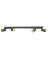 Light Prestige Lampa sufitowa Perugia 4xGU10 + 1xLED czarna LP-0703/4C BK