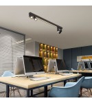 Light Prestige Lampa sufitowa Perugia 4xGU10 + 1xLED czarna LP-0703/4C BK Light Prestige Lampa sufitowa Perugia 4xGU10 + 1xLED czarna LP-0703/4C BK