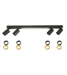 Light Prestige Lampa sufitowa Perugia 4xGU10 + 1xLED czarna LP-0703/4C BK Light Prestige Lampa sufitowa Perugia 4xGU10 + 1xLED czarna LP-0703/4C BK