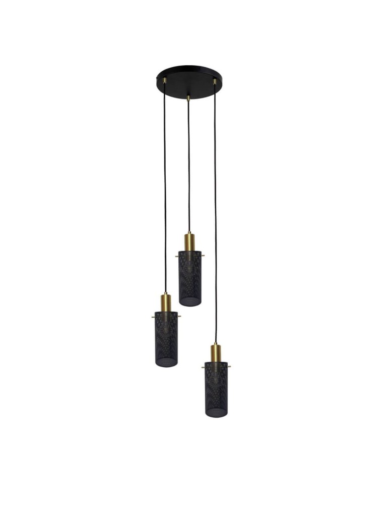 Light Prestige Lampa wisząca Tirana 3xE27 czarna LP-945/3P BK Light Prestige Lampa wisząca Tirana 3xE27 czarna LP-945/3P BK