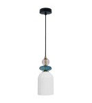 Light Prestige Lampa wisząca Tropea 1xE27 biała, średnia LP-2004/1P M WH Light Prestige Lampa wisząca Tropea 1xE27 biała, średnia LP-2004/1P M WH