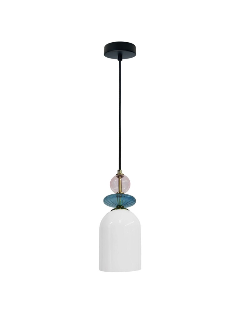 Light Prestige Lampa wisząca Tropea 1xE27 biała, średnia LP-2004/1P M WH Light Prestige Lampa wisząca Tropea 1xE27 biała, średnia LP-2004/1P M WH