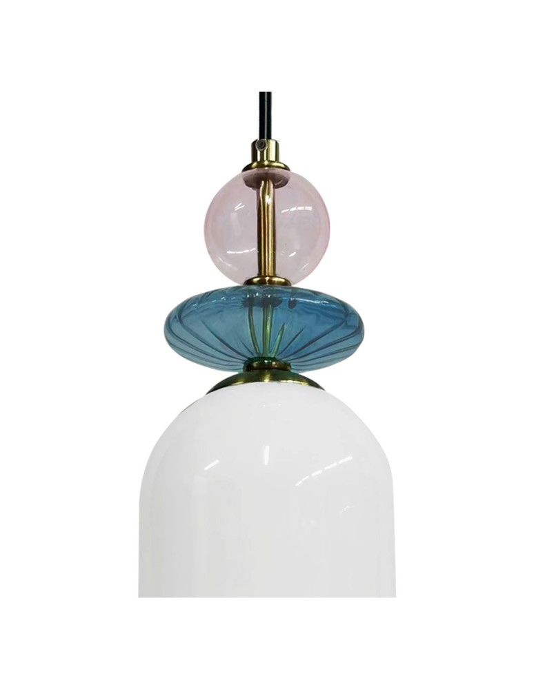 Light Prestige Lampa wisząca Tropea 1xE27 biała, średnia LP-2004/1P M WH Light Prestige Lampa wisząca Tropea 1xE27 biała, średnia LP-2004/1P M WH