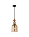 Light Prestige Lampa wisząca Tropea 1xE27 bursztynowa, średnia LP-2004/1P M AM