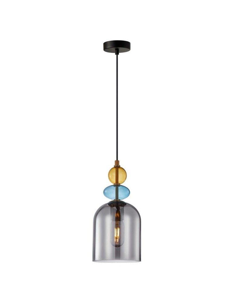 Light Prestige Lampa wisząca Tropea 1xE27 dymna, średnia LP-2004/1P M SM Light Prestige Lampa wisząca Tropea 1xE27 dymna, średnia LP-2004/1P M SM