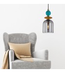Light Prestige Lampa wisząca Tropea 1xE27 dymna, średnia LP-2004/1P M SM Light Prestige Lampa wisząca Tropea 1xE27 dymna, średnia LP-2004/1P M SM