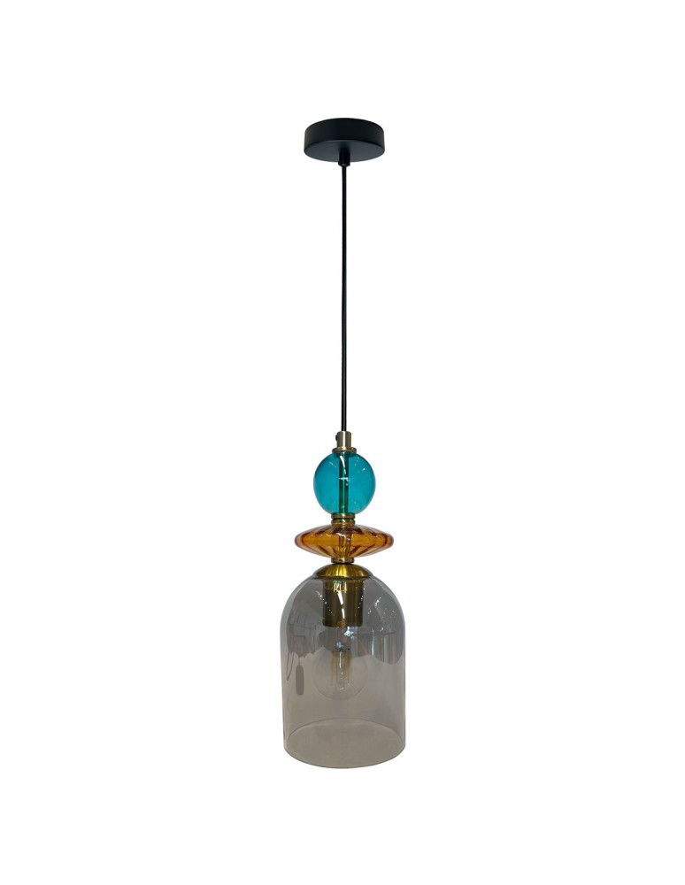 Light Prestige Lampa wisząca Tropea 1xE27 dymna, średnia LP-2004/1P M SM Light Prestige Lampa wisząca Tropea 1xE27 dymna, średnia LP-2004/1P M SM