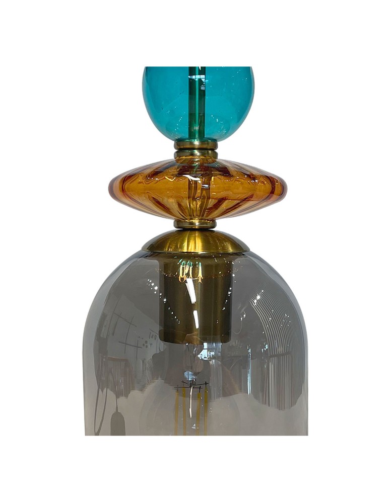 Light Prestige Lampa wisząca Tropea 1xE27 dymna, średnia LP-2004/1P M SM Light Prestige Lampa wisząca Tropea 1xE27 dymna, średnia LP-2004/1P M SM