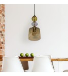 Light Prestige Lampa wisząca Tropea 1xE27 bursztynowa, mała LP-2004/1P S AM Light Prestige Lampa wisząca Tropea 1xE27 bursztynowa, mała LP-2004/1P S AM