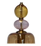 Light Prestige Lampa wisząca Tropea 1xE27 bursztynowa, mała LP-2004/1P S AM Light Prestige Lampa wisząca Tropea 1xE27 bursztynowa, mała LP-2004/1P S AM