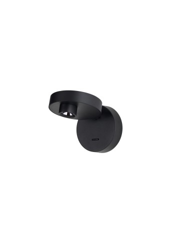 Azzardo ISEO WALL BK Czarny Mat 1xLED Kinkiet Regulowany z Włącznikiem AZ5631