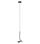 Lampy wiszące pojedyncze - Azzardo ISEO Wisząca BK Czarny Mat 1xLED Wisząca Wychylna AZ5634 - product 1
